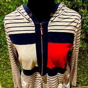A large Tommy Hilfiger shirt